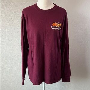 Girlie Girls Original "Fall is Smores Fun" Long Sleeve Graphic TShirt Size Med